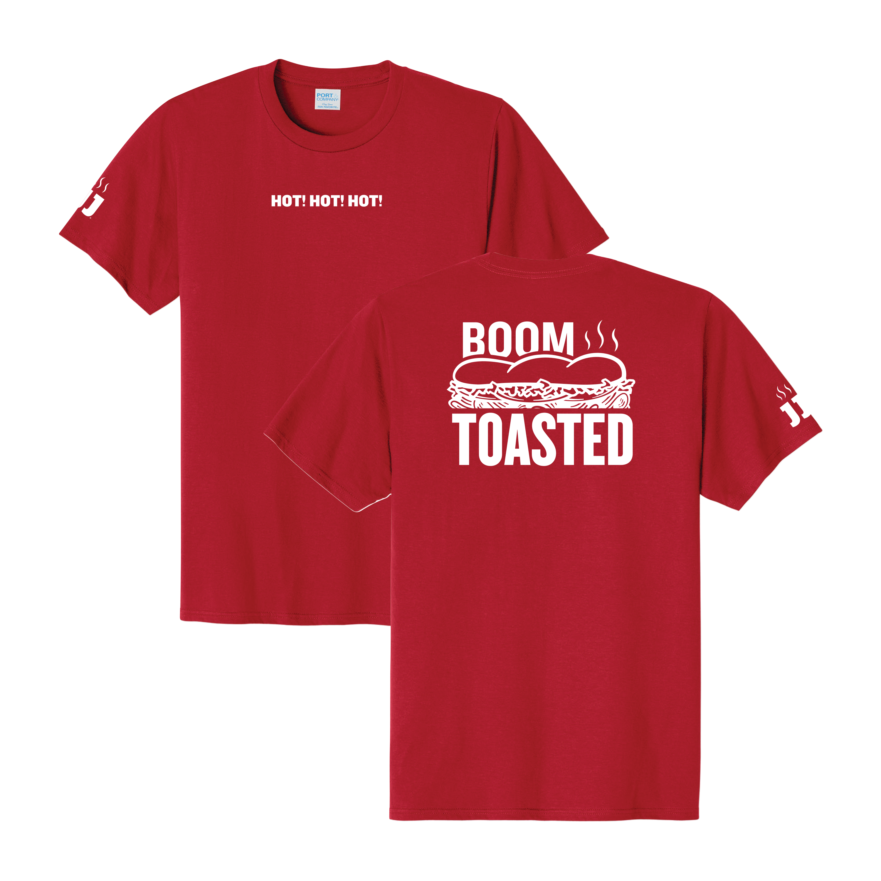 Jimmy John's Boom.Toasted. Tee - Classic Red